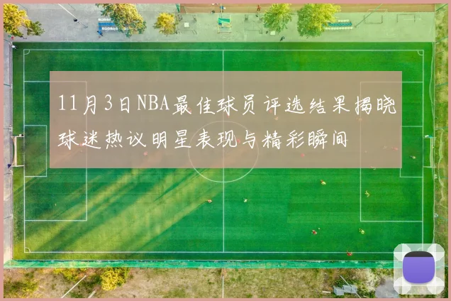 11月3日NBA最佳球员评选结果揭晓球迷热议明星表现与精彩瞬间