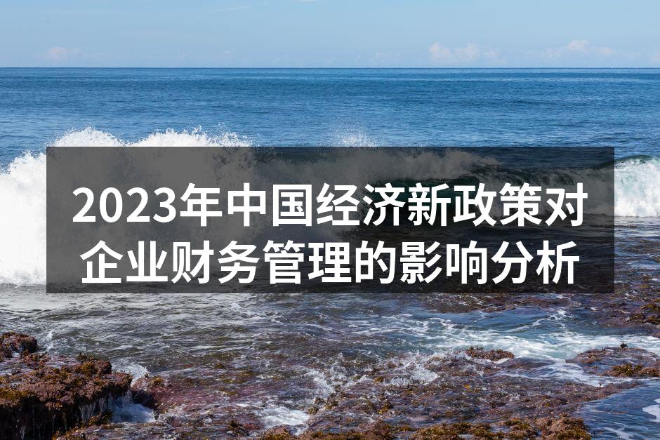 2023年中国经济新政策对企业财务管理的影响分析