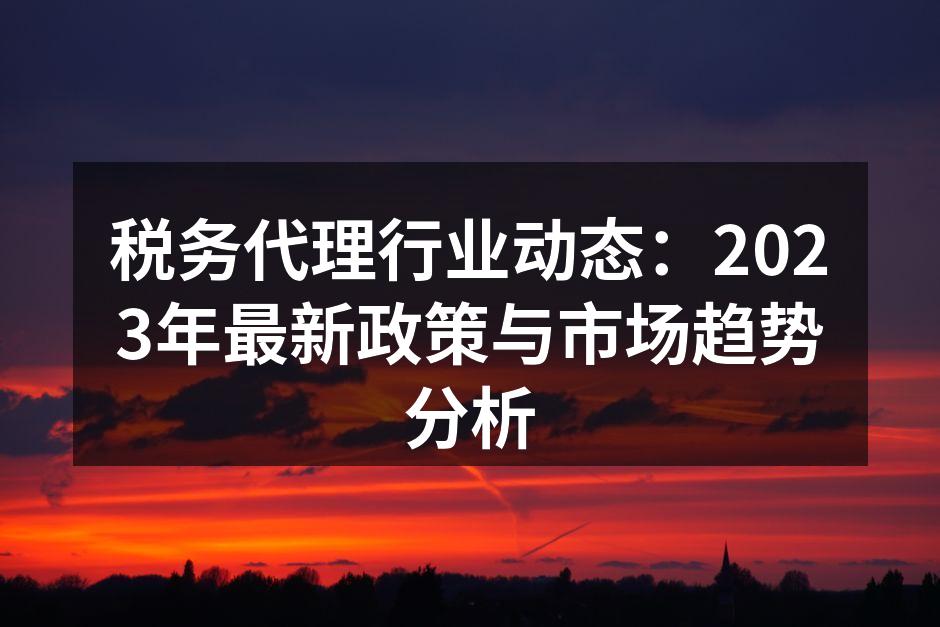 2023年税务政策解读会议